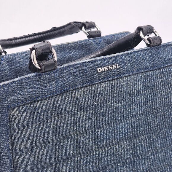 Diesel RARE Y2K Denim Puffy Small Tote Bag - Picture 12 of 15